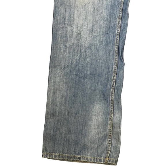 Konvict Men's Jeans Relaxed Fit Straight Leg Cotton Hi-Rise Light Wash‎ Denim 40 - Picture 3 of 9